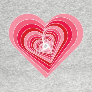 Valentine's Day Heart Pattern T-Shirt